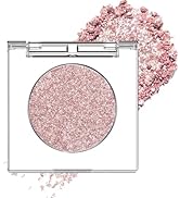 CAKAILA Single Rose Gold Glitter Shimmer Eyeshadow,Bright High Pigment Intense Monochrome Eye Sha...