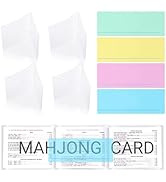 8Pcs 2025 Mahjong Card Accessories Set, Include 4pc Mahjong Card Sleeve & 4pc Mahjong Line Finder...