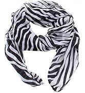 TXIN Multi-Usage Lightweight Women Long Prints Shawl Zebra Large Stripe Scarves
