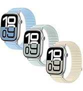 Soft Nylon Band Compatible with Kids Apple Watch Band 38mm 40mm 41mm 42mm 44mm 45mm 46mm, Girls B...
