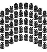 QILIPSU 1/2 NPT Nylon Cable Gland, Waterproof IP68 Adjustable Locknut for 6-12mm Cable Diameter (...