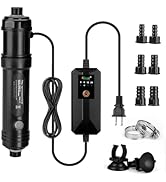 hygger Aquarium U-V Light with Time, 360° Protective Shield Clean Light for Green Water Clean, Am...