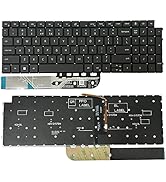HSSDTECH Laptop US Keyboard Backlit Replacement for Dell Inspiron 15 3511 3515 5510 5515 7510 /In...