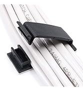 Cable Clips 3M Adhesive, Multipurpose Wire Clamps for Cable Management and Cable Runs - 50 Pack B...
