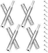 22 inch Drawer Slides 4 Pairs (8pcs) Full Extension Ball Bearing Drawer Rails Side Mount 3 fold M...