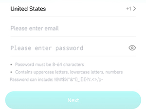 register APP account