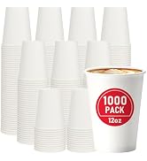 VPACKDUO 14 oz 1000 Pack Disposable Paper Coffee Cups