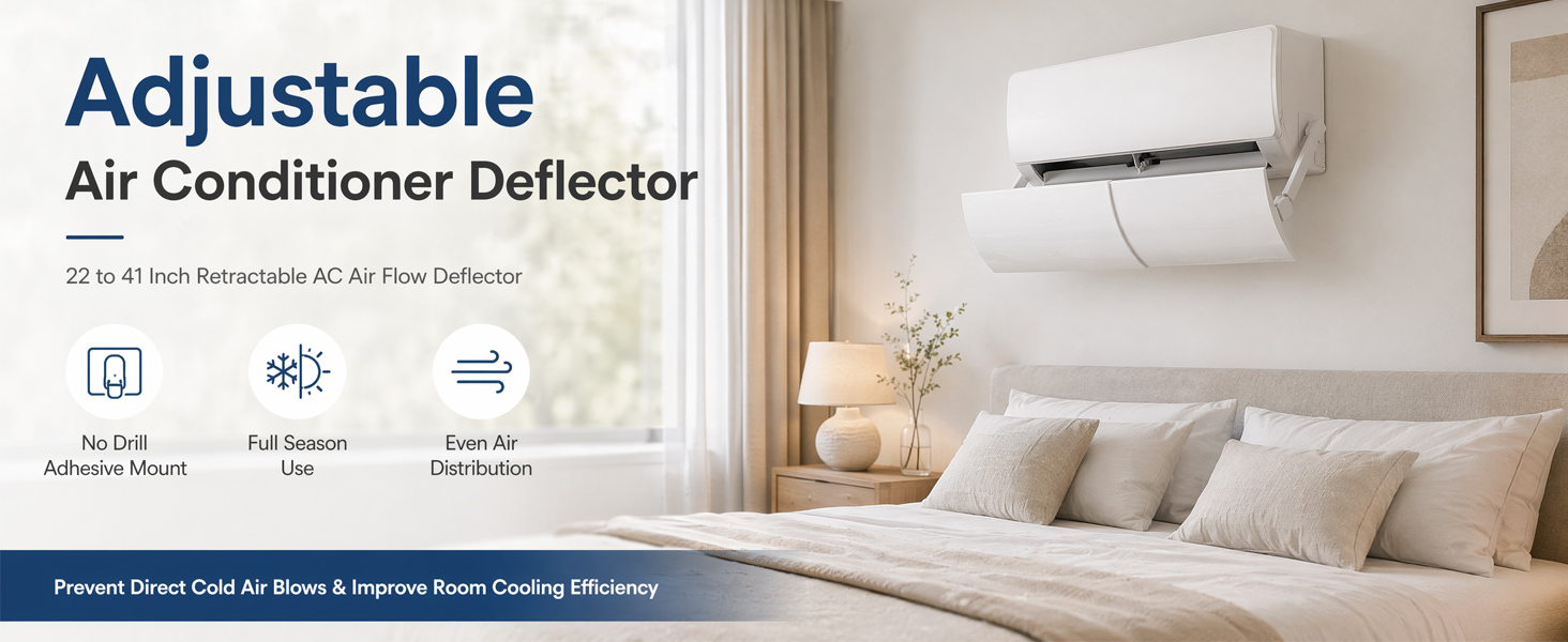 Adjustable Air Conditioner Deflector