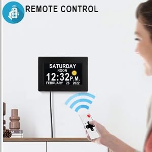 our clock has a remote control