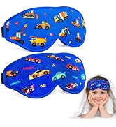 BeeVines Kids 3D Molded Sleep Mask, Blackout Eye Masks for Boys (2 Pack) | 3D Contoured Sleeping ...