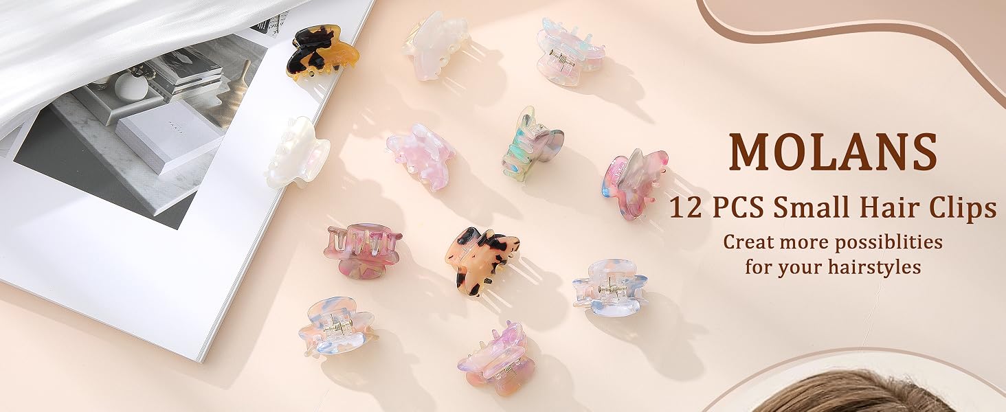 small hair clips claws girls toddlers women