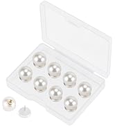 8 Sets 12mm No-sew Pearl Buttons, Detachable Reusable Pins, Fixed Brooches, DIY Sweater Buttons, ...