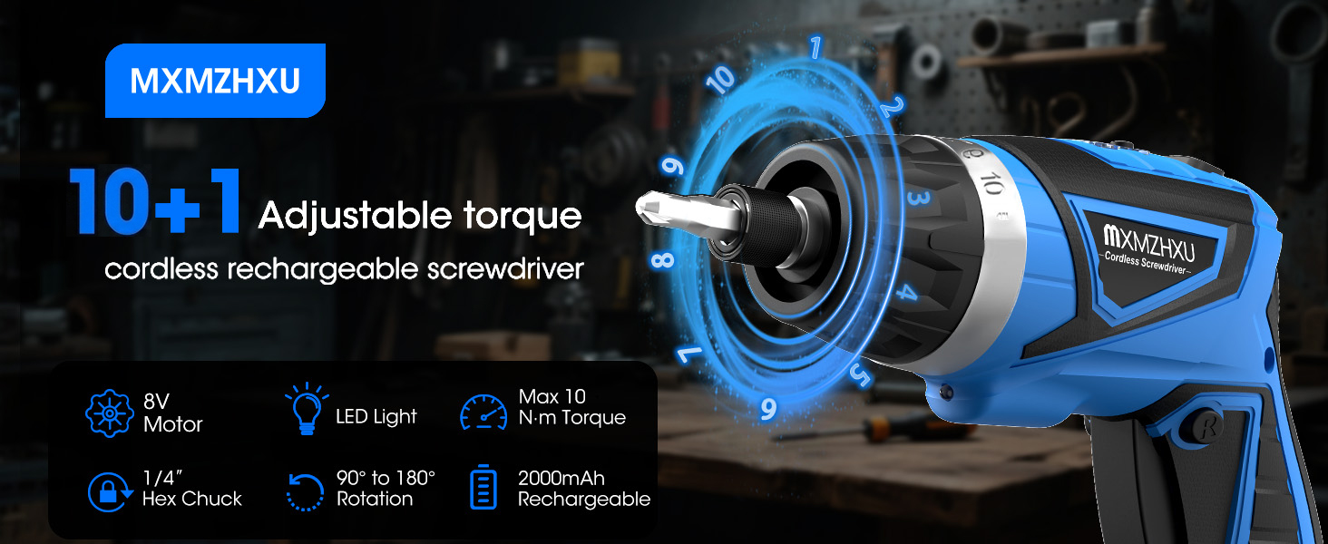 8v cordless screwdriver rechargeable