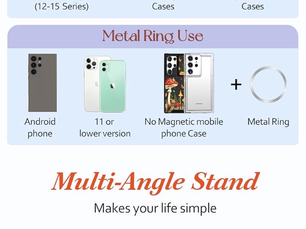 LISEVO Magnetic Phone Grip Compatible with MagSafe
