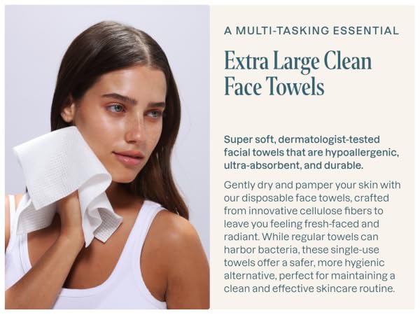 Extra Large Clean Face Towels