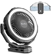 10000mAh Misting Fan Portable with Detachable Water Tank 400ml, 8 Inch Powerful Cool Mist Clip Fa...