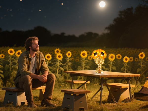 sunflower touch lamp