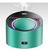 ANWOON Sound Machine & Aroma Diffuser Pro 4-in-1 Sleep System, Premium Metal Shell with Schumann ...