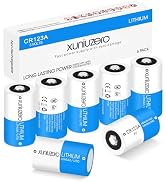 XUNIUZERO CR123A 3V Batteries (6-Pack) Photo Non-Rechargeable Lithium Battery 3 Volt 123 Lithium ...