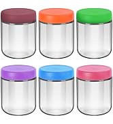 EONJOE 16oz Glass Jars for Overnight Oats Snacks Salad Yogurt Pudding Cereal Candy Storage Contai...