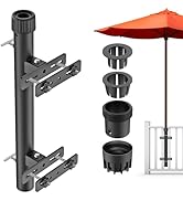 Dolibest Heavy Duty Patio Umbrella Holder, Space Saver Umbrella Holder, Adjustable Deck Umbrella ...