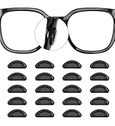 20 Pairs Eyeglass Nose Pads Stick On Silicone Anti-Slip for Glasses Sunglasses Thin Nose Pads Eye...