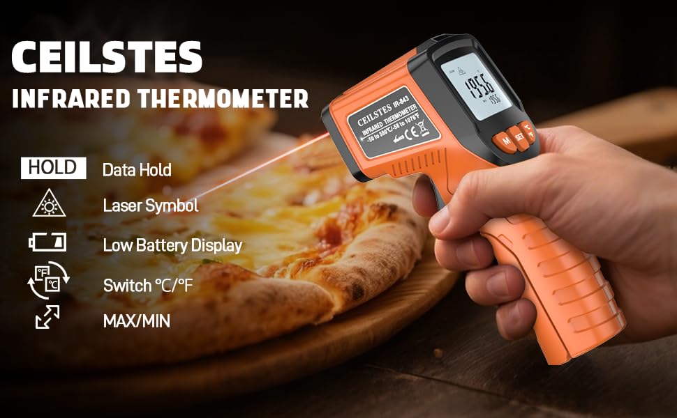 Infrared Thermometer Function Icons