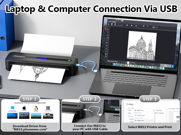 portable printer for laptop