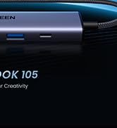 UGREEN Revodok 105 USB C Hub 5 in 1 Multiport Adapter 4K HDMI, 100W Power Delivery, 3 USB-A Data ...