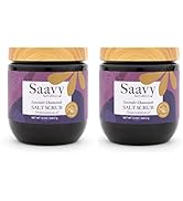 Saavy Naturals Salt Scrub Body Exfoliator, Soothing Lavender Chamomile, Natural Exfoliation and M...