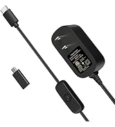 Miuzei Raspberry Pi 4 Power Supply with Switch, 5V 3A Power Supply Compatible with Raspberry Pi 4...