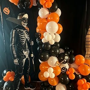 halloween balloons black orange balloons orange black balloons orange black balloons graduation