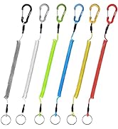 Booms Fishing T04 Fishing Lanyards Fishing Tool/Pole Safety Coil Lanyard Retractable Wire Inside ...