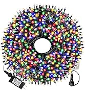 XTF2015 105ft 300 LED Christmas String Lights, End-to-End Plug 8 Modes Christmas Lights - UL Cert...