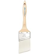 Zibra Angled Paint Brush for Painting Trim, Walls, and Doors, 2.5-inch, White, Pro Grade for All ...