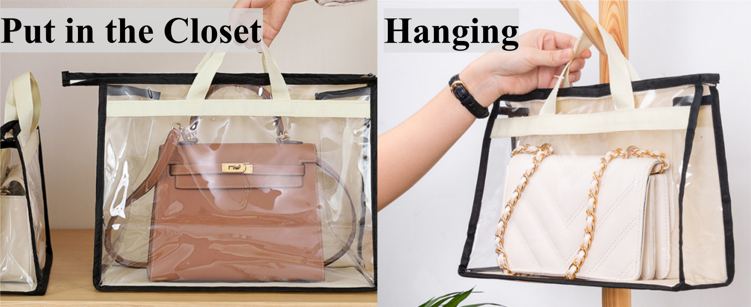 Clear Handbag Storage Organizer