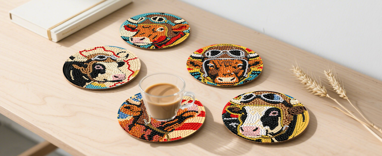 Diamond Art Coasters Kit