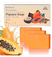 PALFICAB Papaya Soap for Women and Men, Natural Exfoliating Bath Soap with Papaya, Coconut Oil, S...