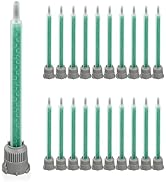 Simpldell 20PCS Epoxy Mixing Nozzles, 16-Element, 3.58-Inch Static Mixer Tips for 50ml Cartridges...
