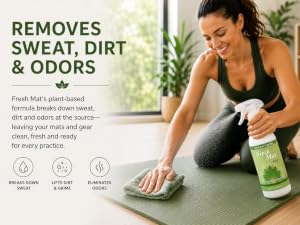 yoga mat spray cleaner deodorizer