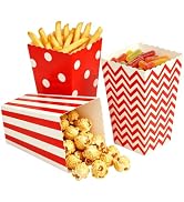 PABCK 36 Pack Mini Party Popcorn Cups Paper Treat Boxes for Birthday Red | Small Party Popcorn Bo...