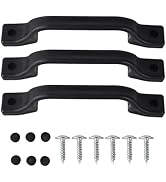 TonGass (3 Pack, Black All Weather Plastic Grab Handle for RV, Trailer, Camper, Cargo Trailer, Bo...