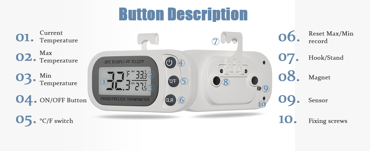 refrigerator thermometer