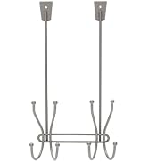 Kenney KN61558 Over the Door Hanging 8-Prong Storage Hook for Hanging Towels or Coats on the Back...