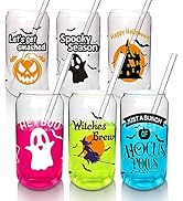 ANOITON Halloween Mug - Halloween Decorations Indoor Halloween Cups with Ghost Witch Decor Hocus ...