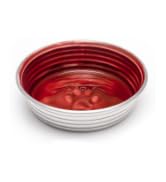 Loving Pets - Le BOL Dog Food Water Bowl Enamel Ceramic Bowl No Tip Stainless Steel Pet Bowl No S...