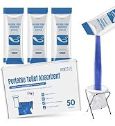 Poesie 25 or 50 Packets 2.2lb Poo Urine Powder for Camping Outdoor Recreation Portable Toilet Abs...