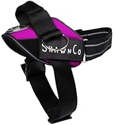 ShawnCo Essential Pro Dog Harness, No-Pull Pet Vest with 3 Leash Clips and Removable, Reflective ...