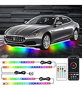 Neon Underglow Car Lights, 4PCs Dreamcolor Underglow Kit for Car with APP Control, 210 Color Mode...