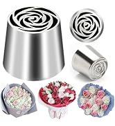FANTEXY Extra Large Russian Piping Tip, Cake Decorating Kit, Frosting Piping Kit For Cake, Flower...